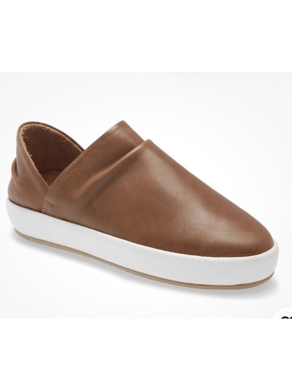 BEEK JAY SLIP ON SNEAKER SLIDE SHOES LEATHER SADDLE 10